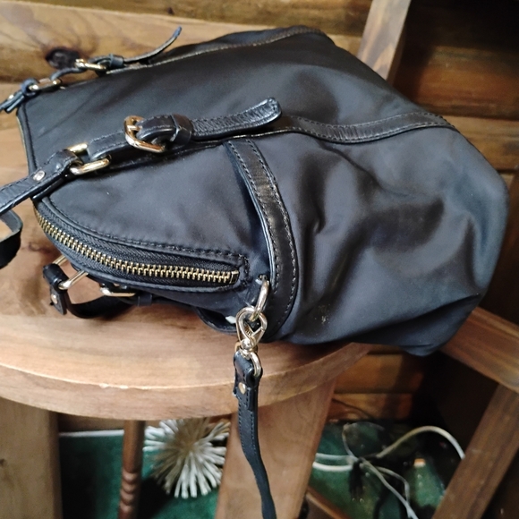 Kate Spade Reversible Striped Cross Body Leather Trim Hand Shoulder Bag reg $399 - Picture 6 of 12